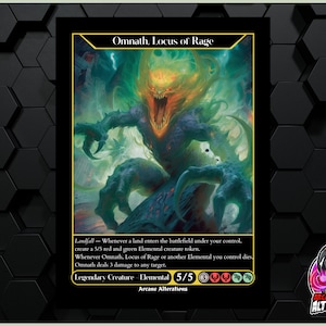 Omnath, Locus of Rage - Full Art Custom Card