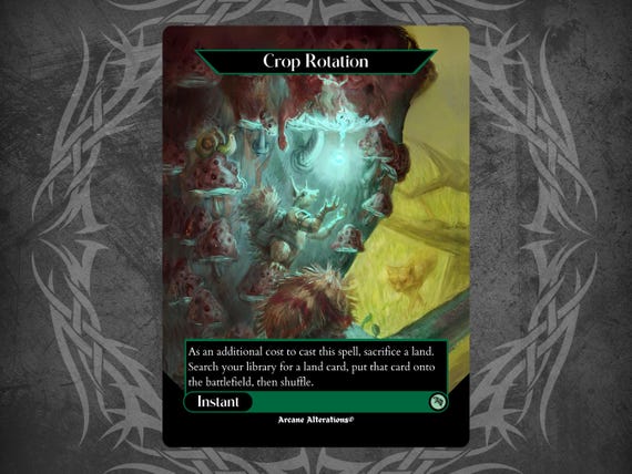 MTG Magic Crop Rotation Signed Artist Proof X1 Urza's Legacy ULG Di'Terlizzi - Foto 3