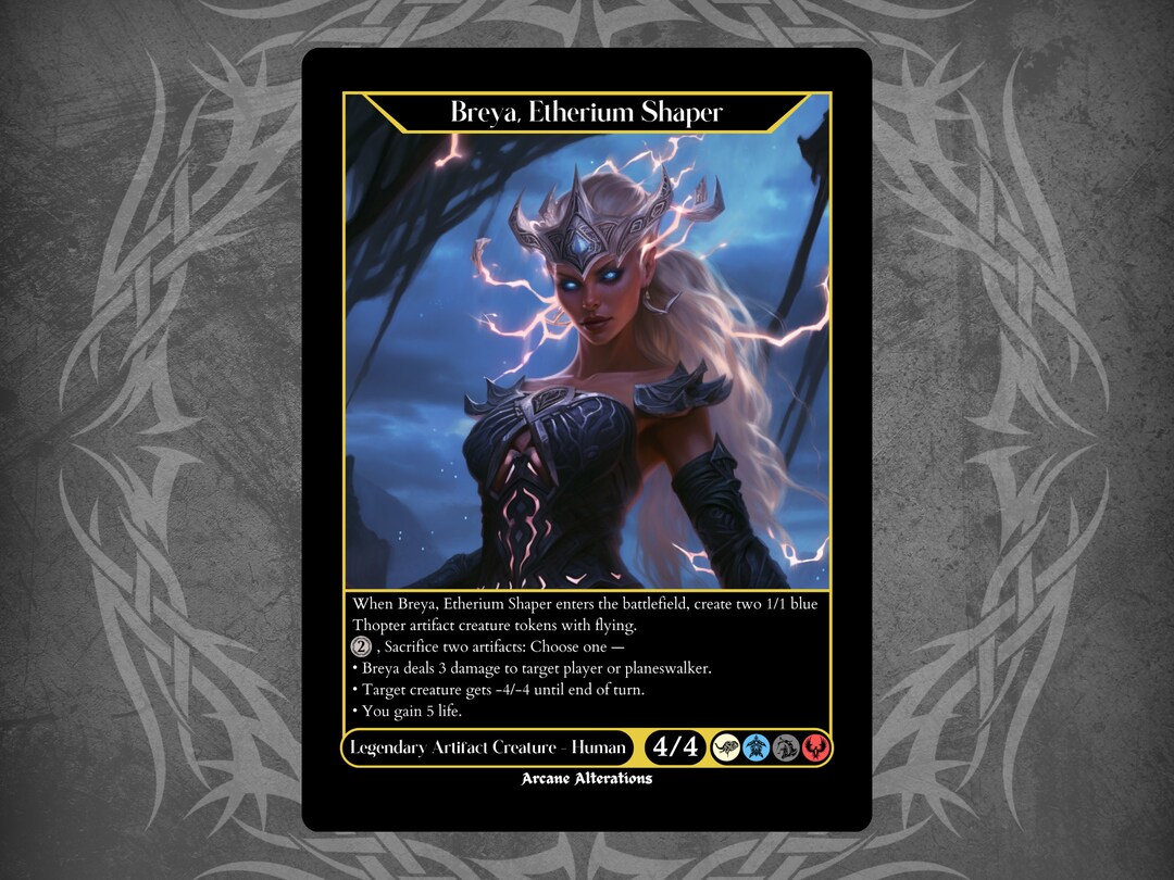Breya, Etherium Shaper Full Art Custom Card Etsy
