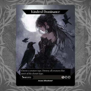 Kindred Dominance - Proxy Arte Completa Carta Personalizada