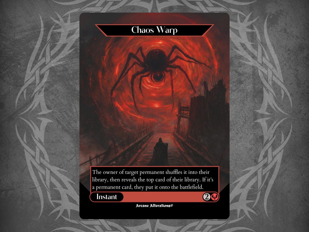 Chaos Warp - Proxy Full Art Custom Card - Etsy Chaos Warp - Proxy Full Art Custom Card - Etsy