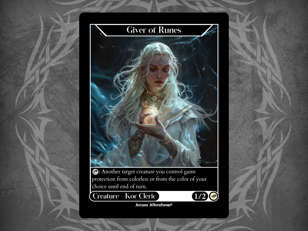 Giver of Runes - Full Art Custom Card - Etsy