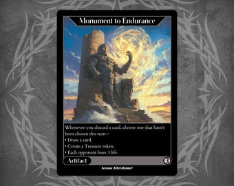 monument cards mtg to Perfection (Extended Art) [Phyrexia: All Will Be One] White creature spells you cast cost 1 less to cast Monument of Endurance - Proxy