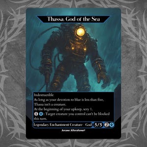 Thassa, God of the Sea - Proxy Full Art Custom Card