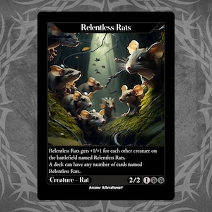 Relentless Rats - Full Art Custom Card