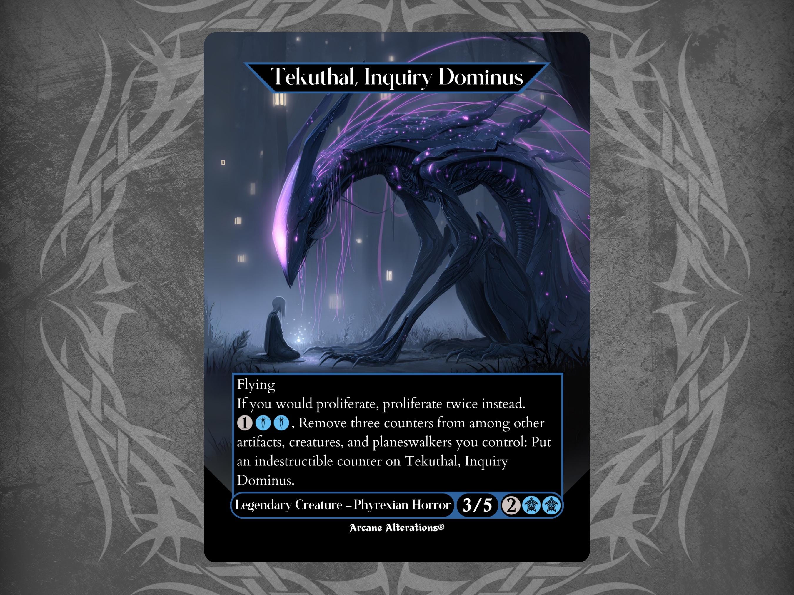 dominus cards mtg Tekuthal, Inquiry [Phyrexia: All Will Be One Prerelease Promos All Will Be One (ONE) #23 Illustrated by Jason A. Mondrak, Glory Dominus Magic the
