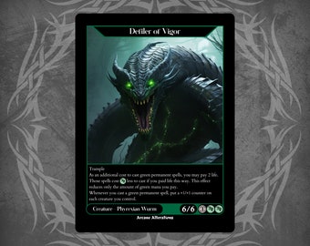 defiler cards mtg Magic The Gathering - Modern Horizons 3 Whenever you cast a black permanent spell Defiler of Vigor - #1