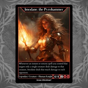 Imodane, the Pyrohammer - Full Art Custom Karte