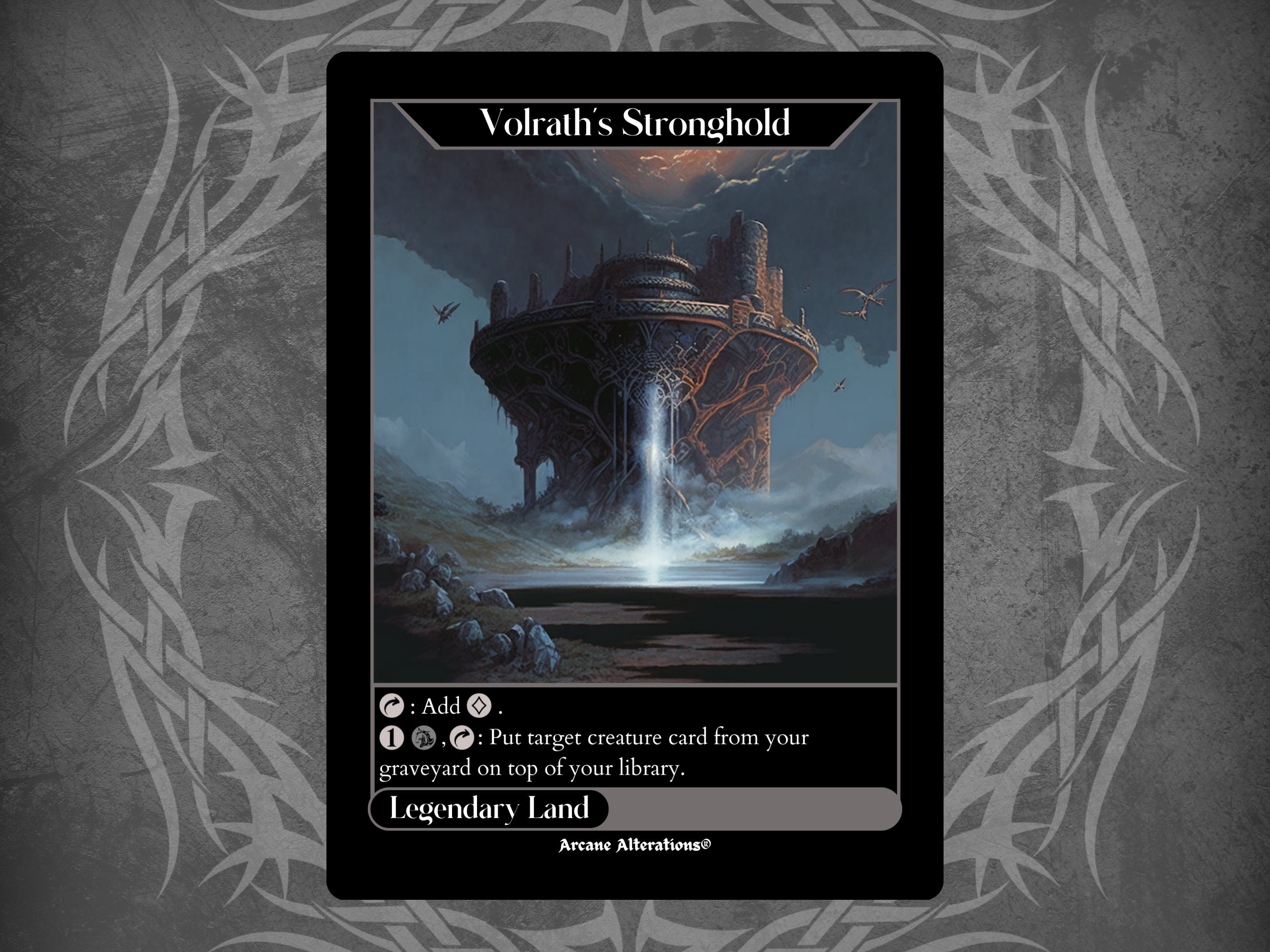 Volrath's Stronghold - Full Art Custom Card - Etsy