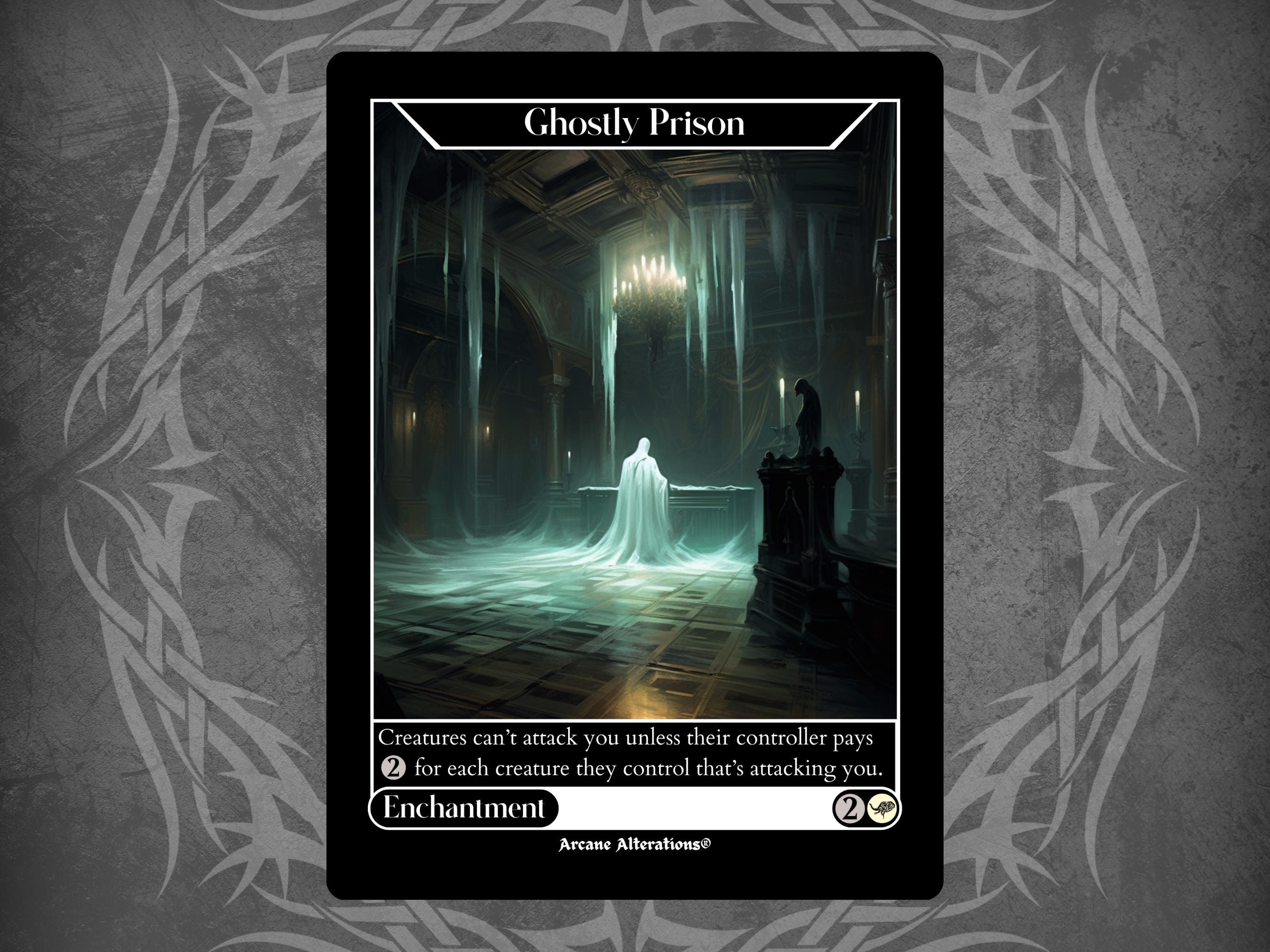 Ghostly Prison - Full Art Custom Card - Etsy Ghostly Prison - Full Art Custom Card - Etsy