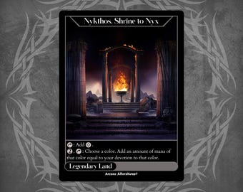 Nykthos, Shrine to Nyx - Full Art Custom Card - Etsy