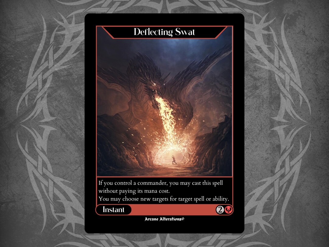 Deflecting Swat - Full Art Custom Card - Etsy