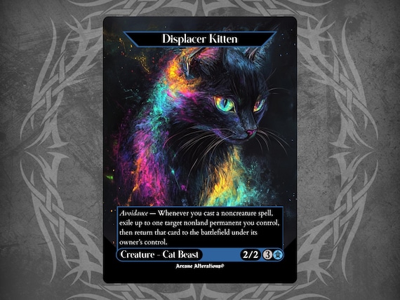 Displacer Kitten - Proxy Full Art Custom Card - Etsy