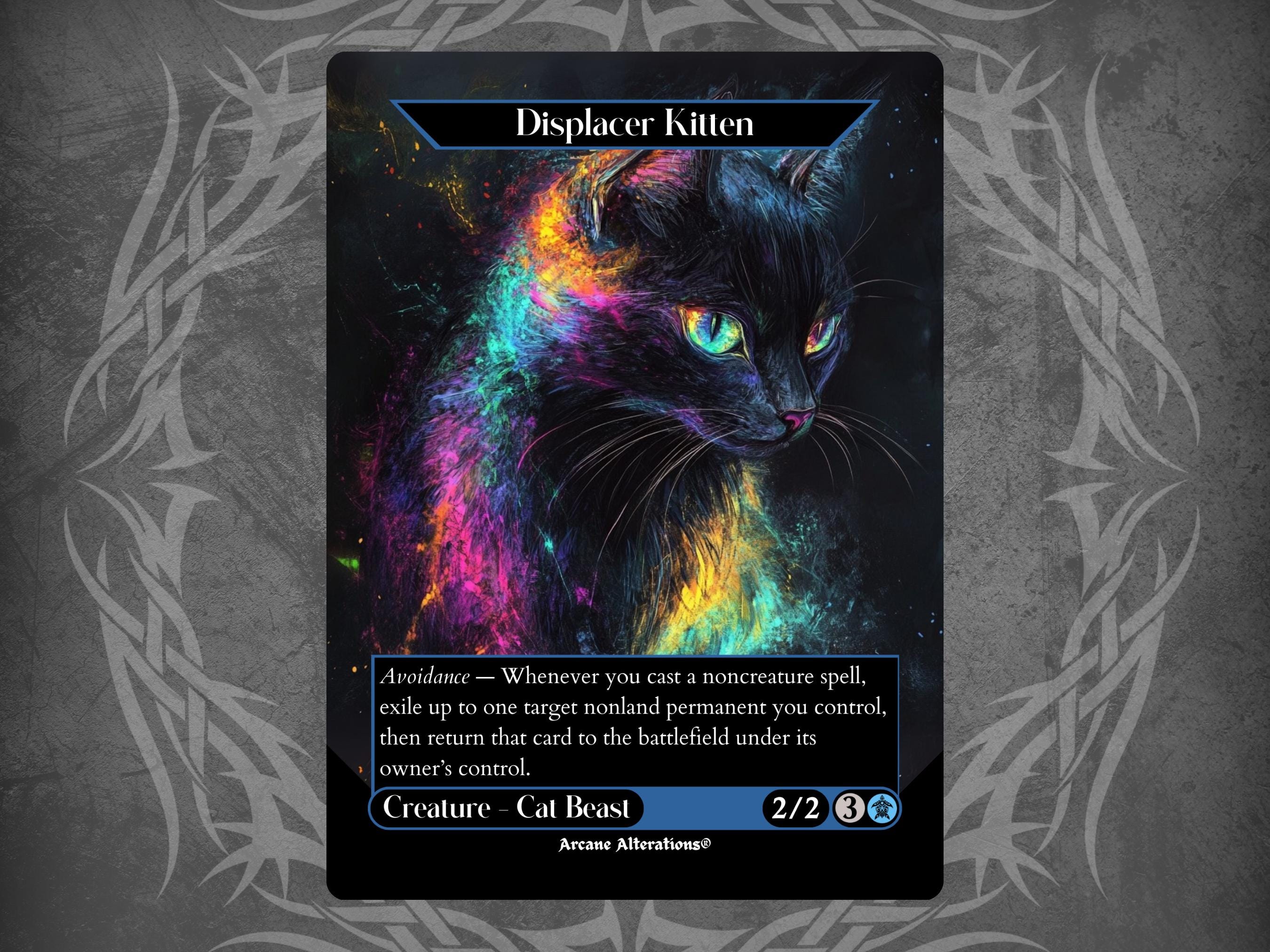 MTG ディスプレイサーの仔猫/Displacer Kitten１枚 Foil】(560)□拡張アート□《ディスプレイサーの仔猫/Displacer Kitten