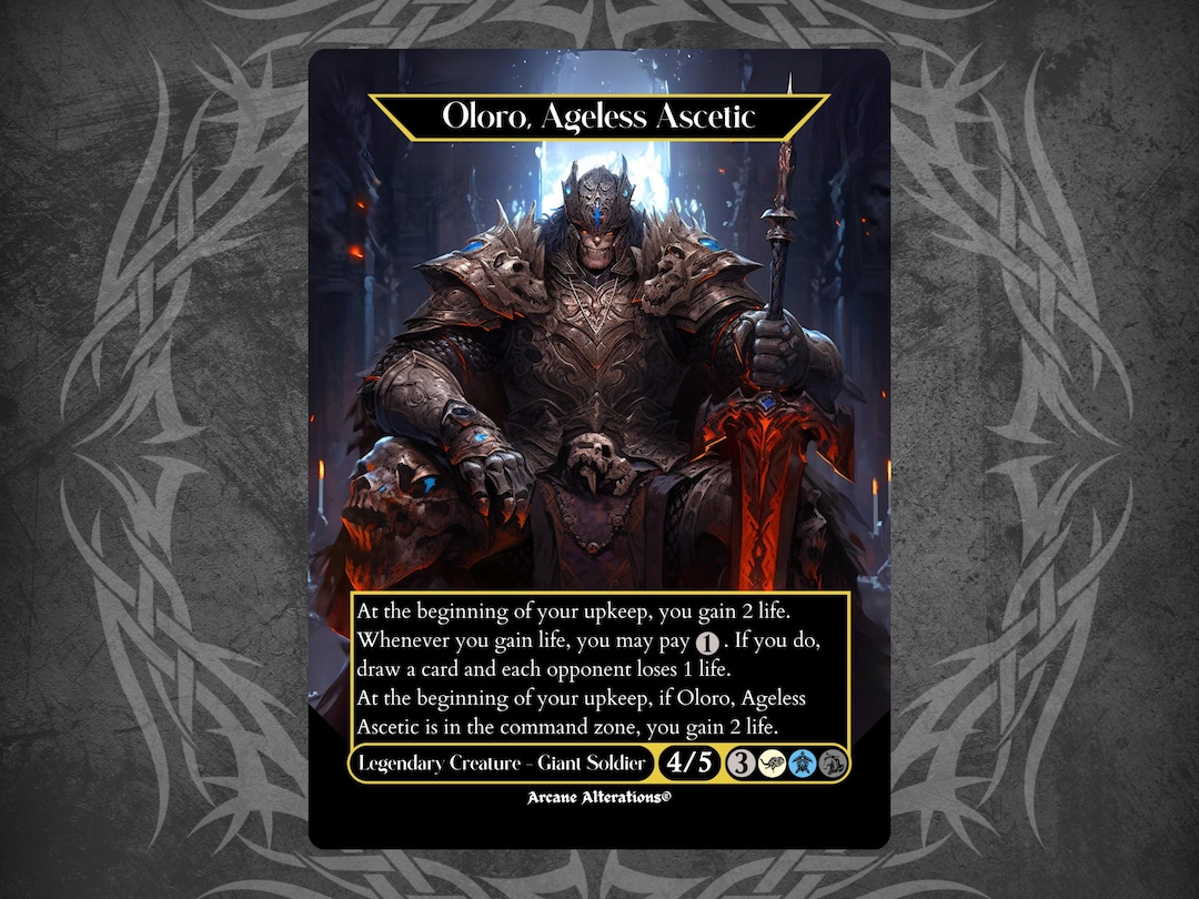 mtg oloro ageless ascetic commander deck Oloro, - Proxy Full Art Custom Card Ageless Ascetic is in the command zone Oloro, Ageless Ascetic Price From