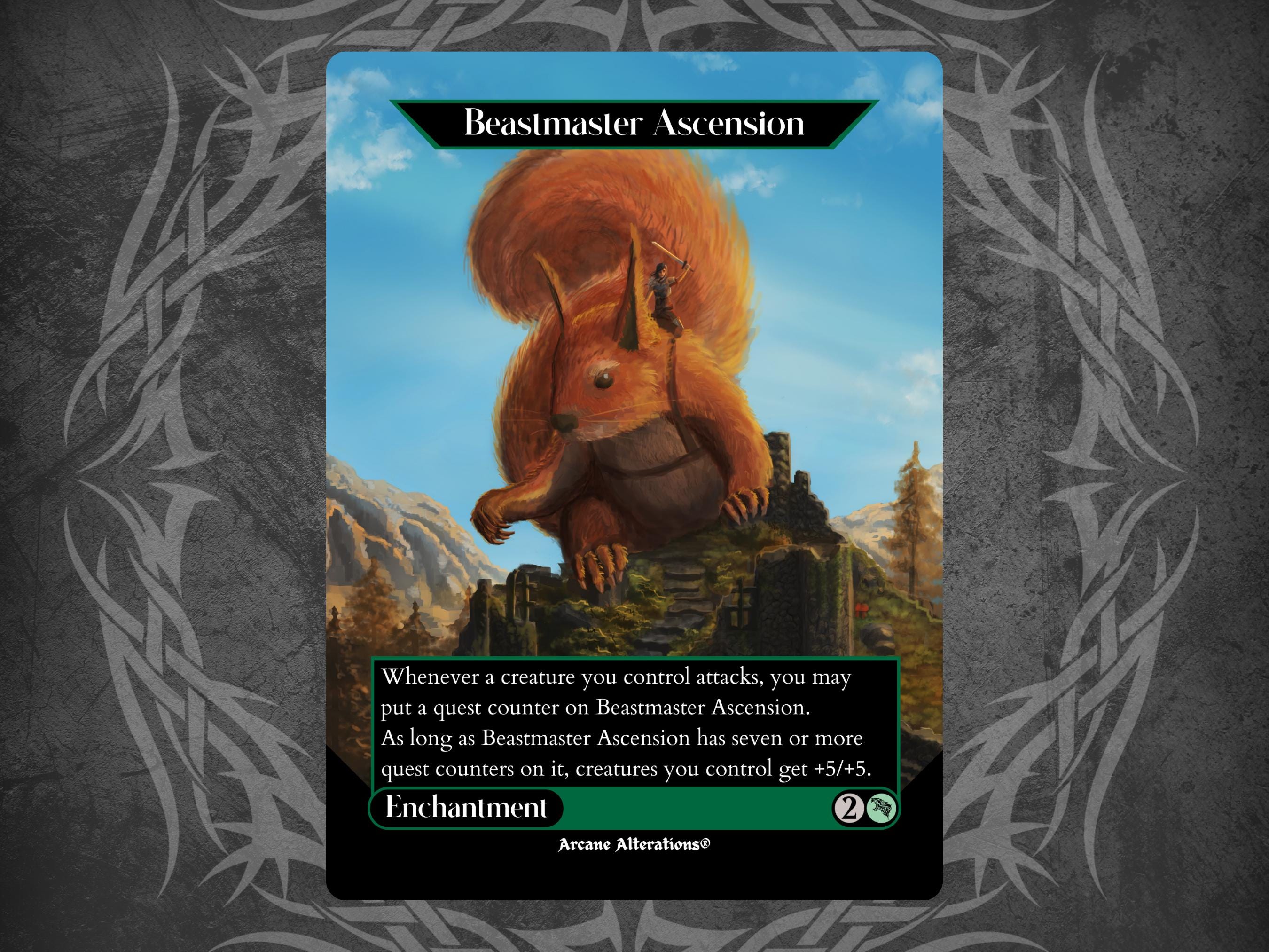 Beastmaster Ascension - Proxy Full Art Custom Card - Etsy