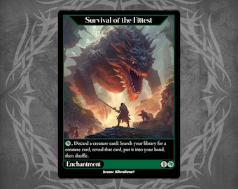Survival of the Fittest Custom Made Game Card Proxy - Etsy