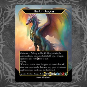 The Ur-Dragon - Proxy Full Art Custom Card