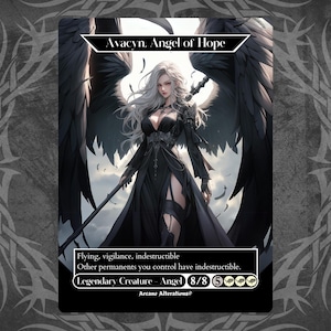 Avacyn, ángel de la esperanza - Tarjeta personalizada con arte completo