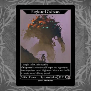 Blightsteel Colossus - Full Art Custom Card