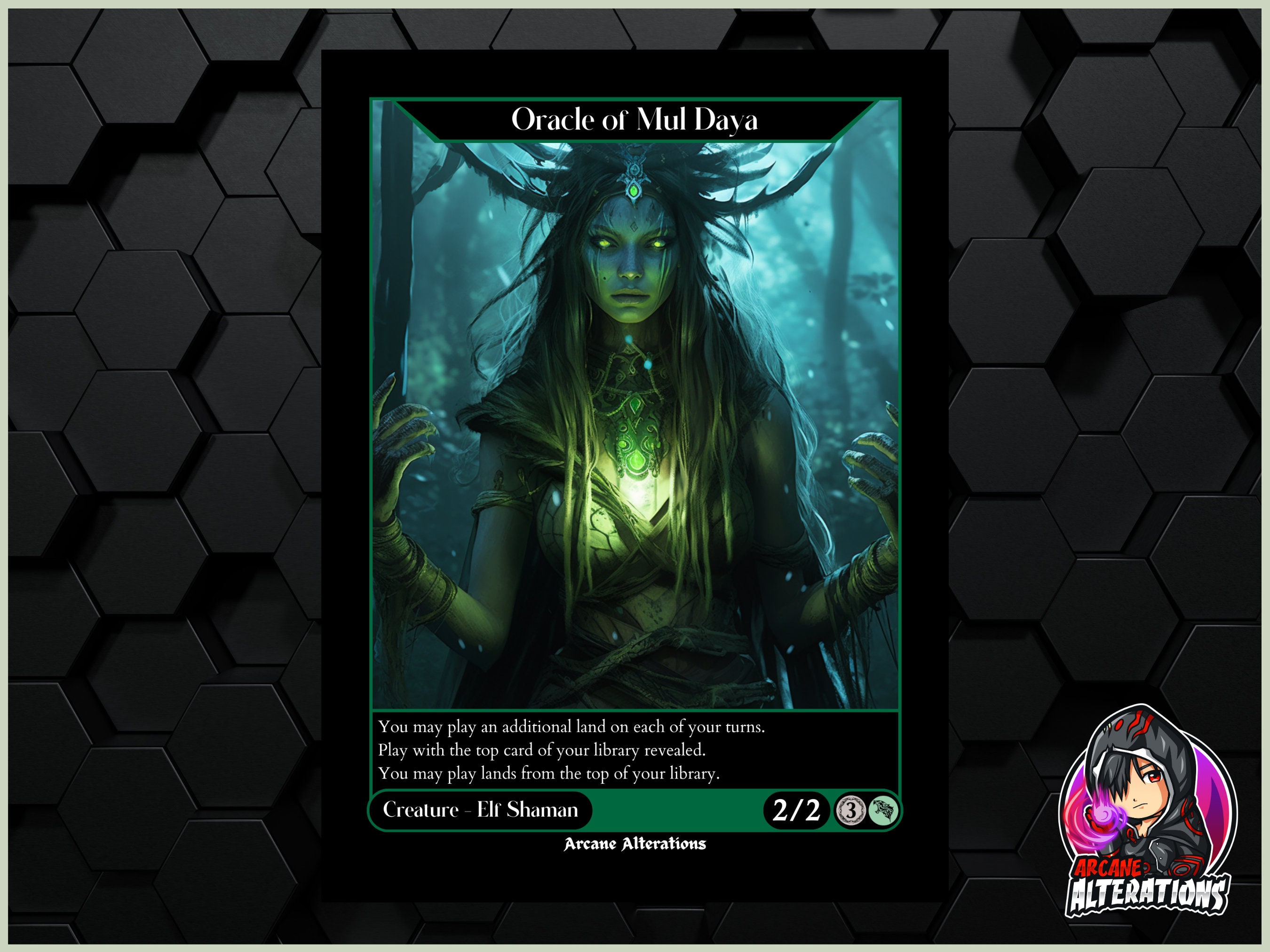 Oracle Of Mul Daya Full Art Custom Card Etsy Oracle Of Mul Daya Full Art Custom Card Etsy