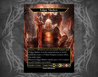 Edgar Markov Custom Card Sleeve DIGITAL FILE ONLY | Print Your Own Sleeves | Printable Download - Etsy Edgar Markov Custom Card Sleeve DIGITAL FILE ONLY | Print Your Own Sleeves | Printable Download - Etsy