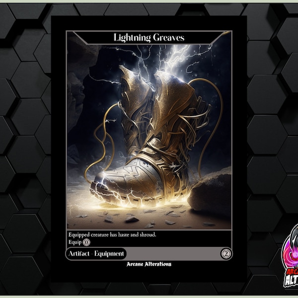 Lightning Greaves - Full Art Custom Card