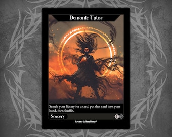 Demonic Tutor - Full Art Custom Card