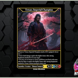 Cartão Personalizado Tetsuo, Campeão Imperial - Arte Completa
