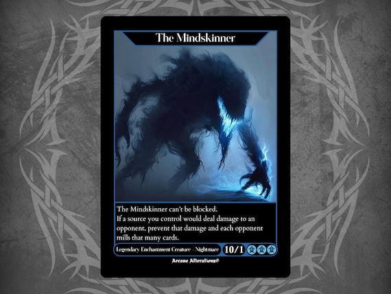 The Mindskinner - Full Art Custom Card - Etsy The Mindskinner - Full Art Custom Card - Etsy