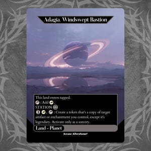 Adagia, Windswept Bastion - Proxy Full Art Custom Card