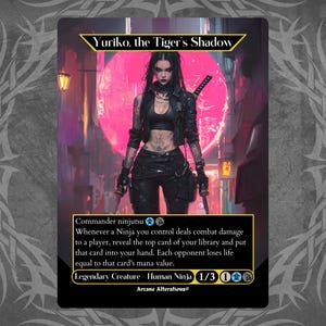 Yurkio, the Tiger&#39;s Shadow - Proxy Full Art Custom Card