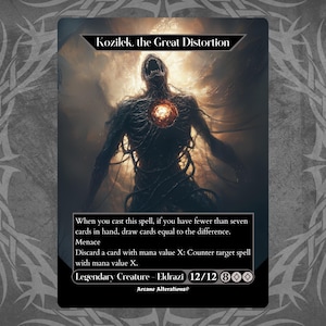 Kozilek, the Great Distortion - Proxy Full Art Custom Card