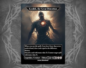 MTG 改変アートカード 大いなる歪み、コジレック A - Etsy 日本