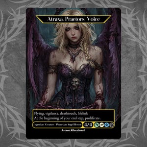 Atraxa, Praetors' Stimme - Proxy Full Art Kundenspezifische Karte