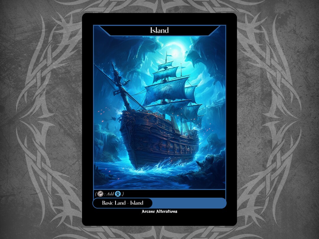 Basic Island - Full Art Custom Card - Etsy