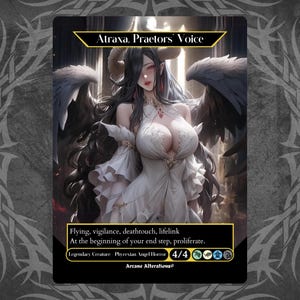Atraxa, Praetors' Stimme - Proxy Full Art Kundenspezifische Karte