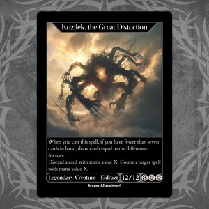 MTG　大いなる歪み、コジレック　Foil　OGW　A FOIL)(プレリリース)大いなる歪み、コジレック/Kozilek, the