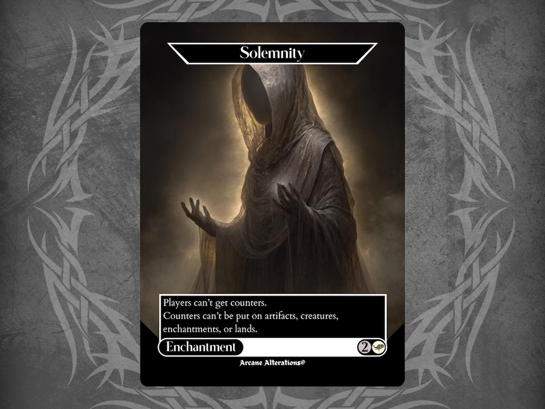 cards like solemnity mtg Similar to (foil) Counters cant be put on artifacts Cards Like Solemnity