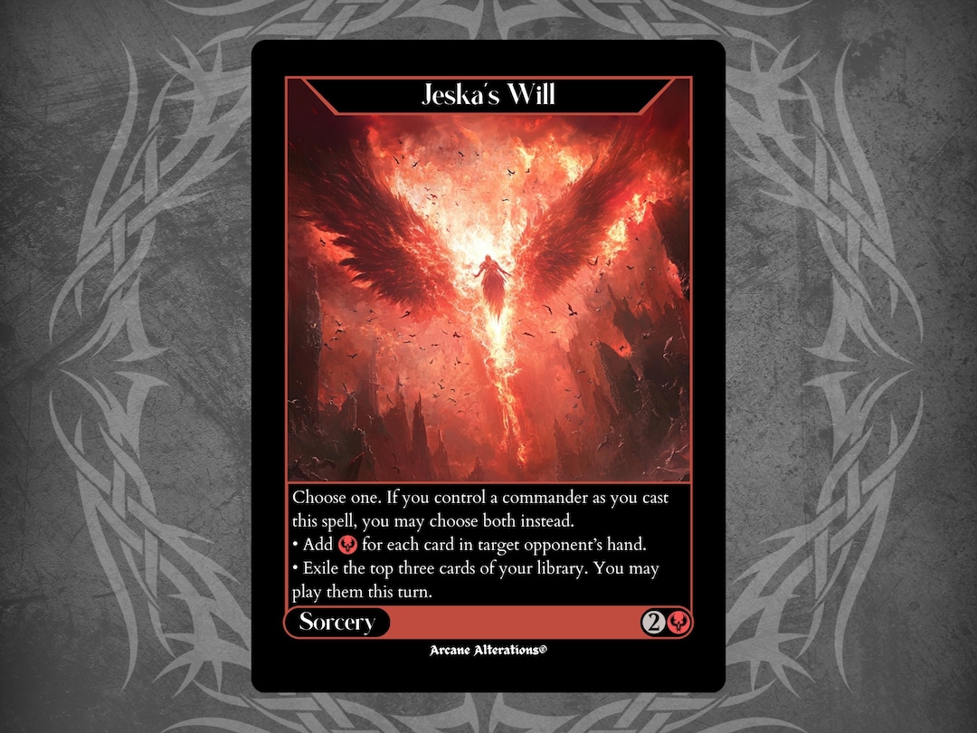 Jeska's Will - Full Art Custom Card - Etsy