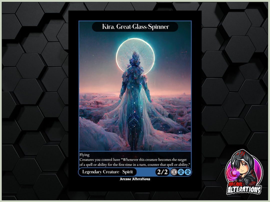 Kira, Great Glassspinner Full Art Custom Card Etsy