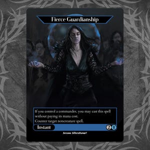 Fierce Guardianship - Proxy Full Art Custom Card