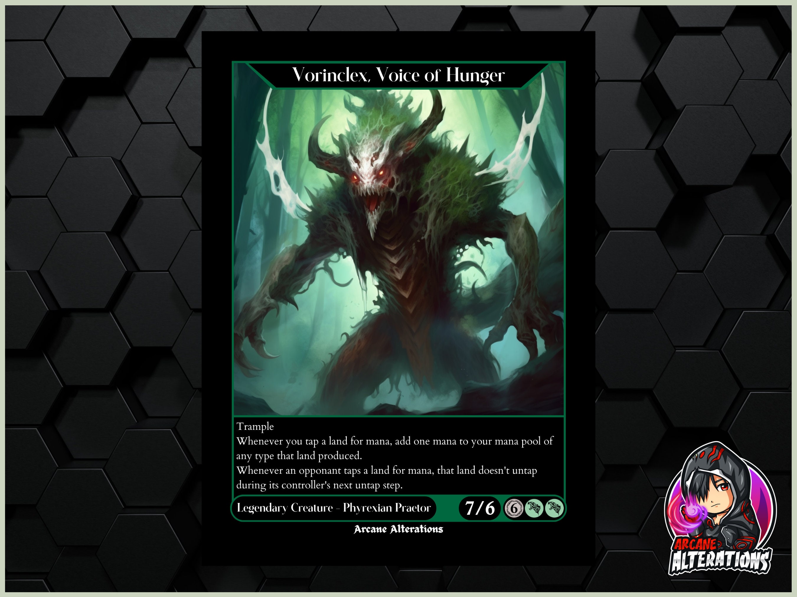 Vorinclex Voice of Hunger Full Art Custom Card Etsy