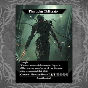 Phyrexian Obliterator (custom Card Alternate Full Art) - Etsy