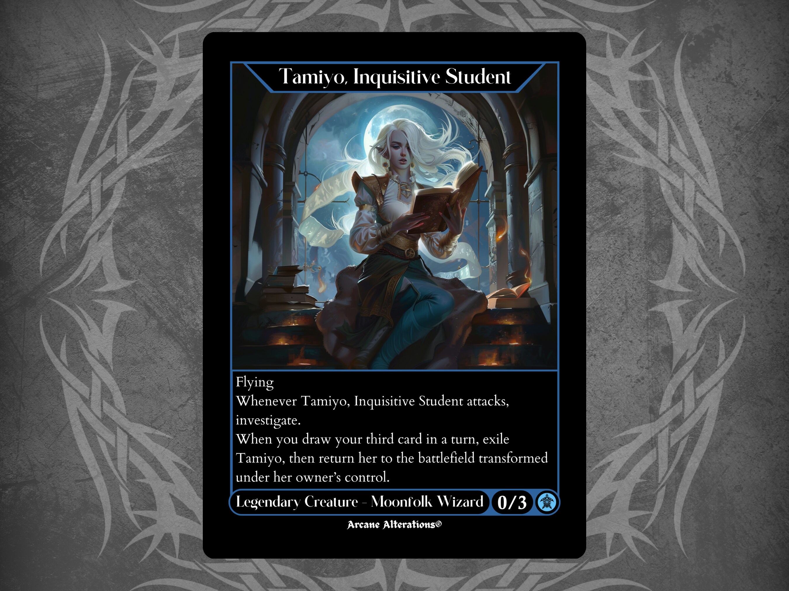 Tamiyo, Inquisitive Student - Full Art Custom Card - Etsy UK