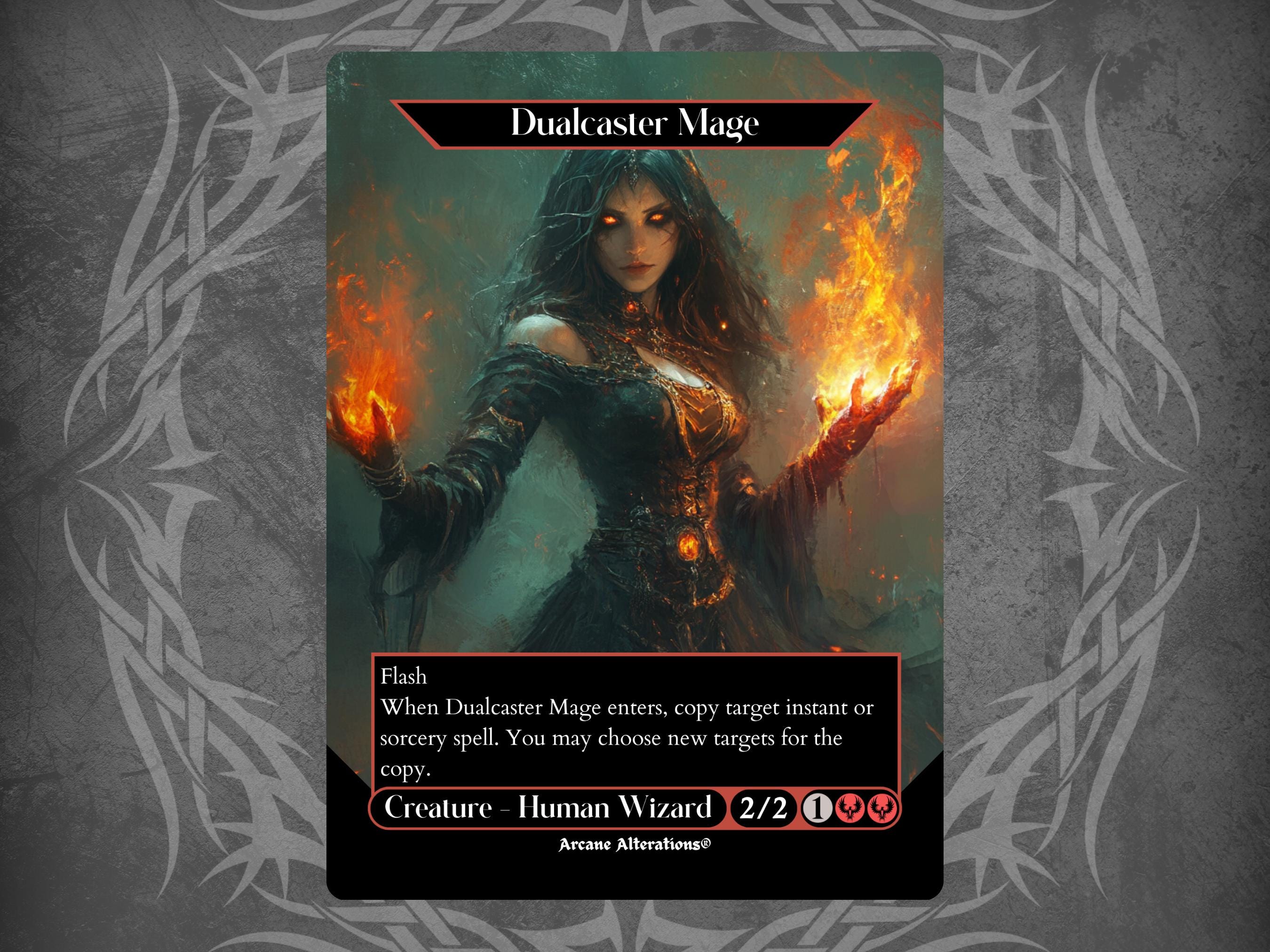 Dualcaster Mage - Proxy Full Art Custom Card - Etsy