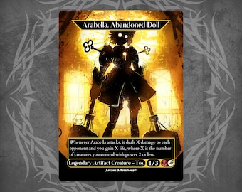 MTG Arabella Abandoned Doll W/ Borders Shadow Signed #2 Color Art