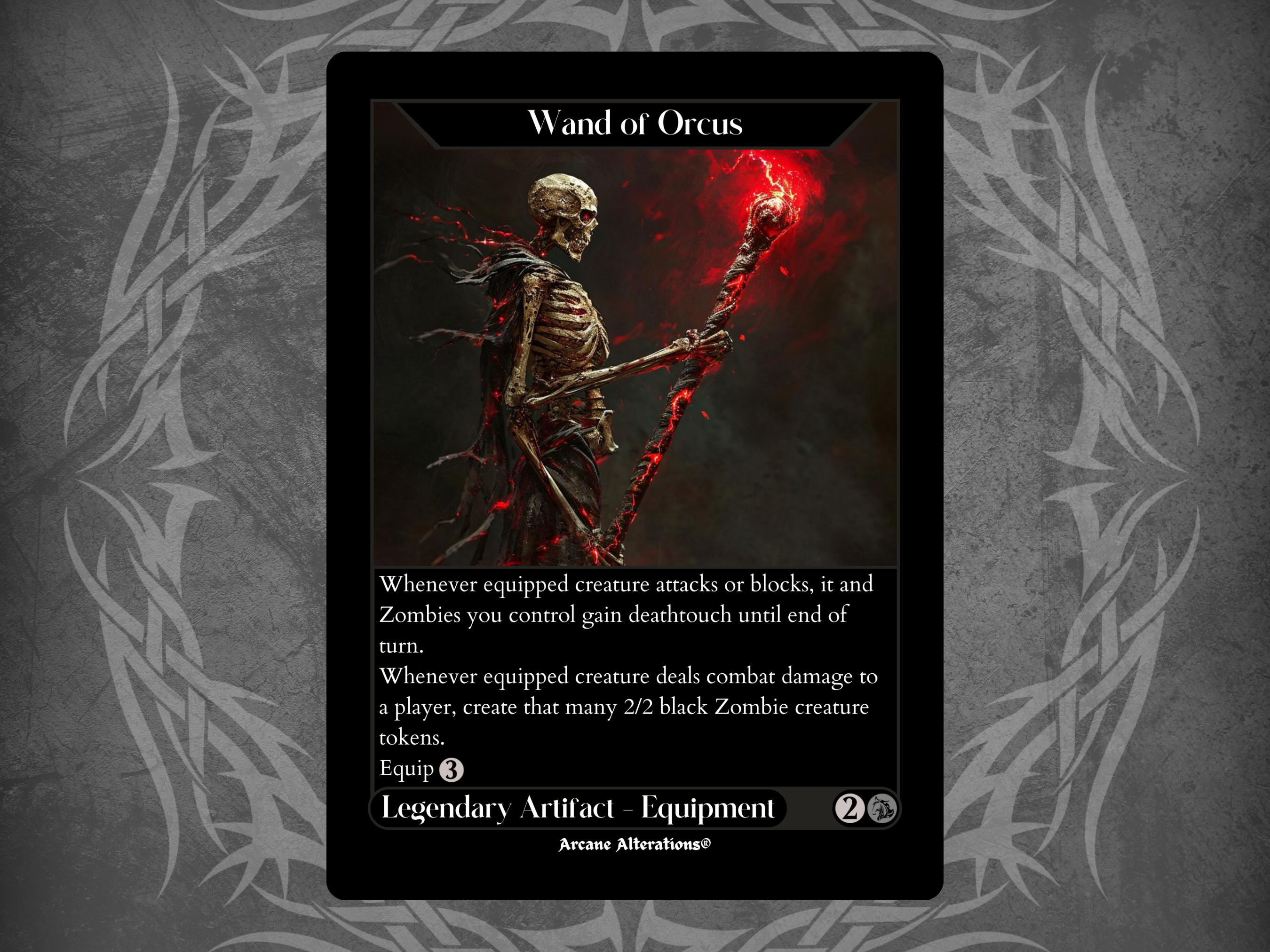 Wand of Orcus - Full Art Custom Card - Etsy