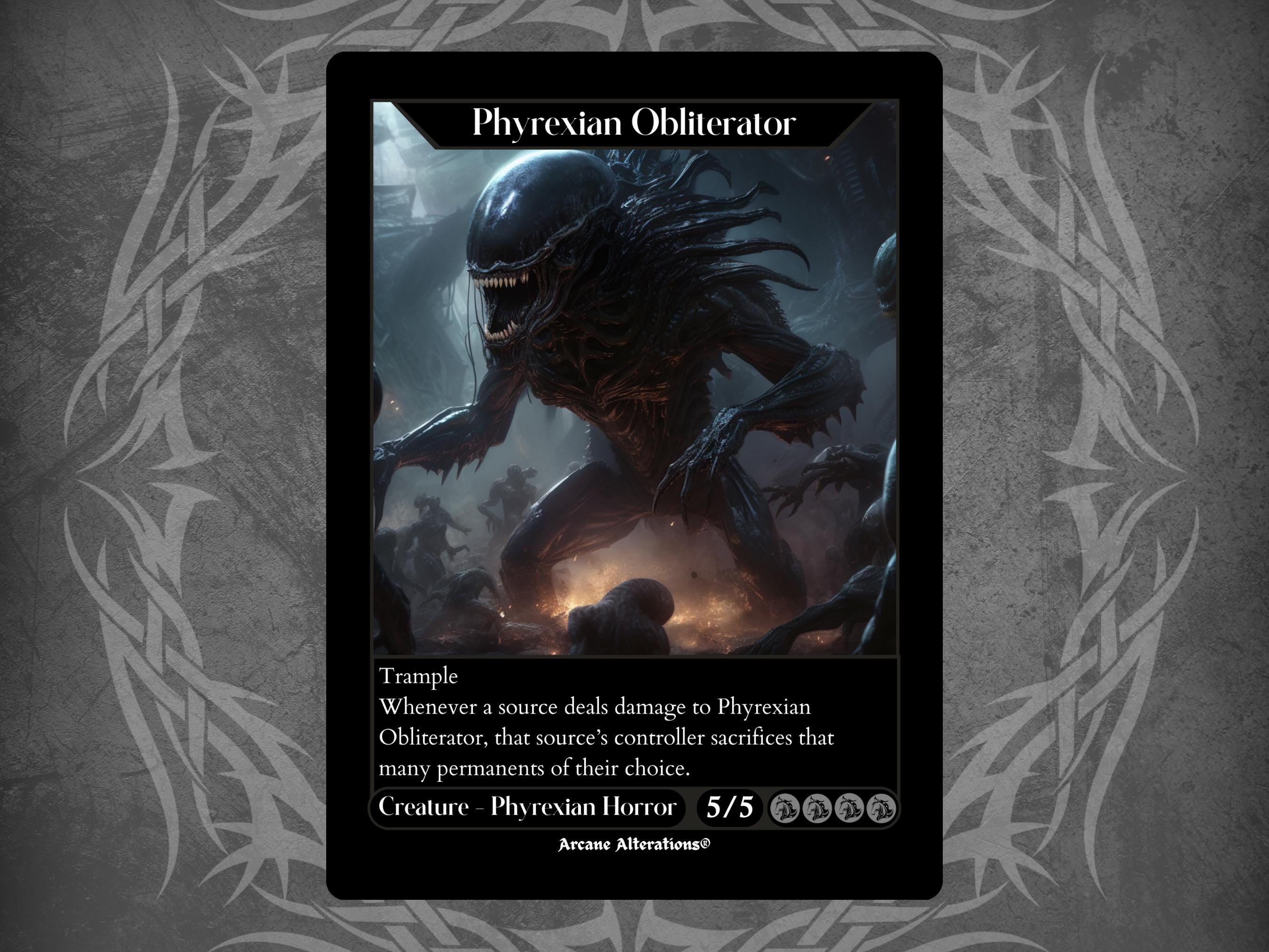 Phyrexian Obliterator - Full Art Custom Card - Etsy Phyrexian Obliterator - Full Art Custom Card - Etsy