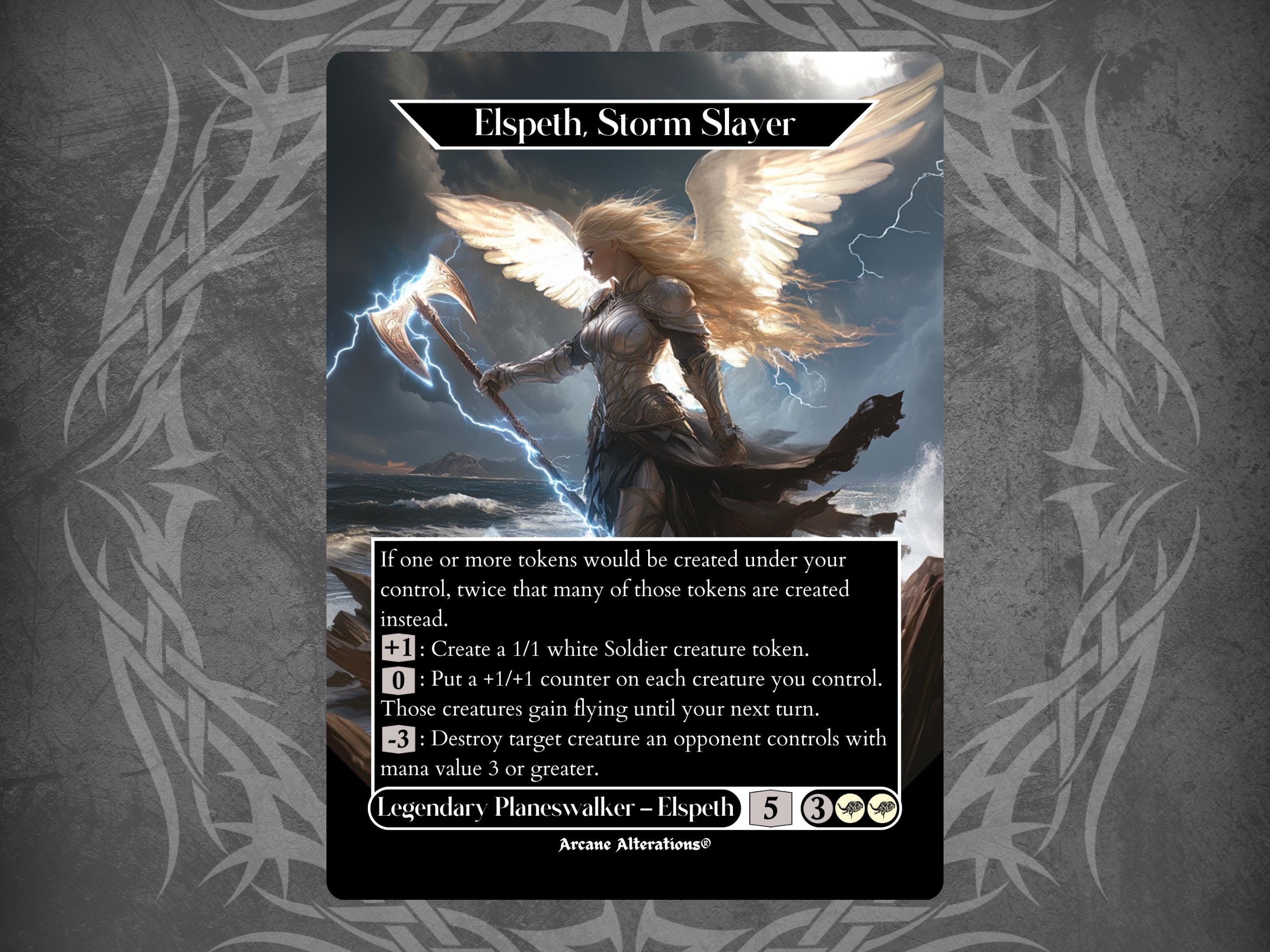 Elspeth, Storm Slayer - Proxy Full Art Custom Card - Etsy